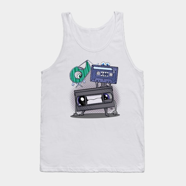 Mixed Tapes Tank Top by Tom Brosseau Art